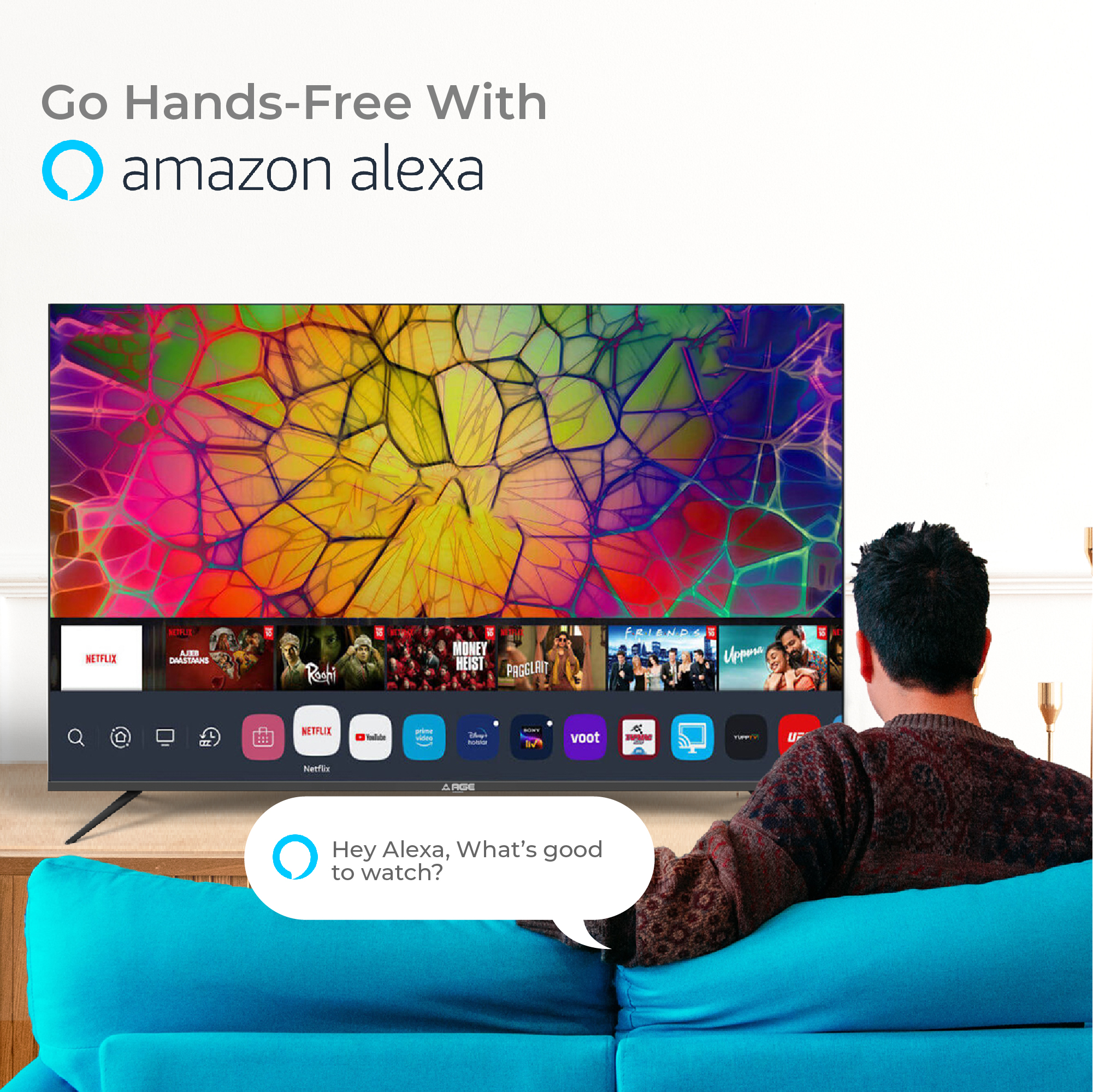 AGE 189 cm (75 inch) Ultra HD (4K) LED Smart Android TV with  AGE WebOS Series