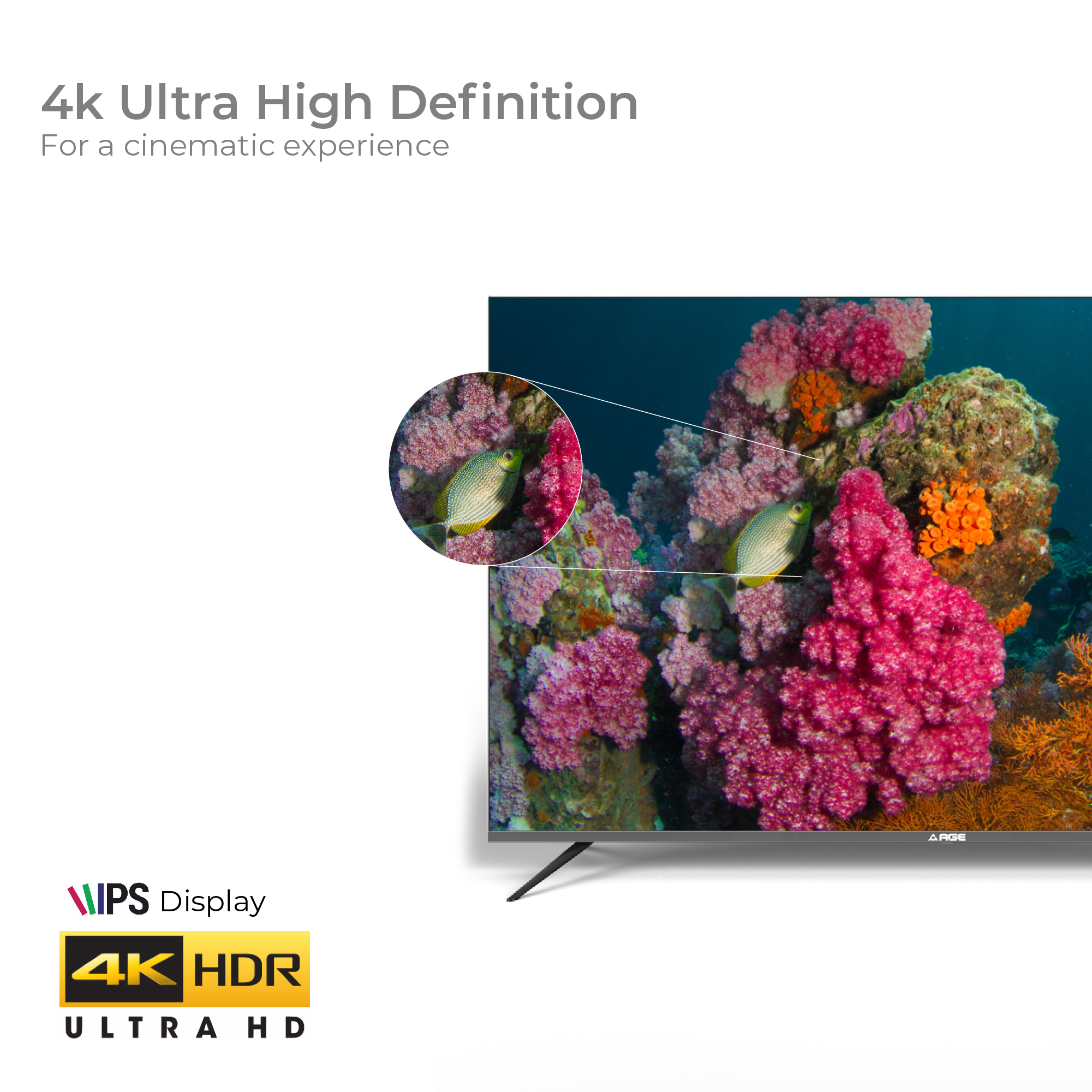 AGE 189 cm (75 inch) Ultra HD (4K) LED Smart Android TV with  AGE WebOS Series