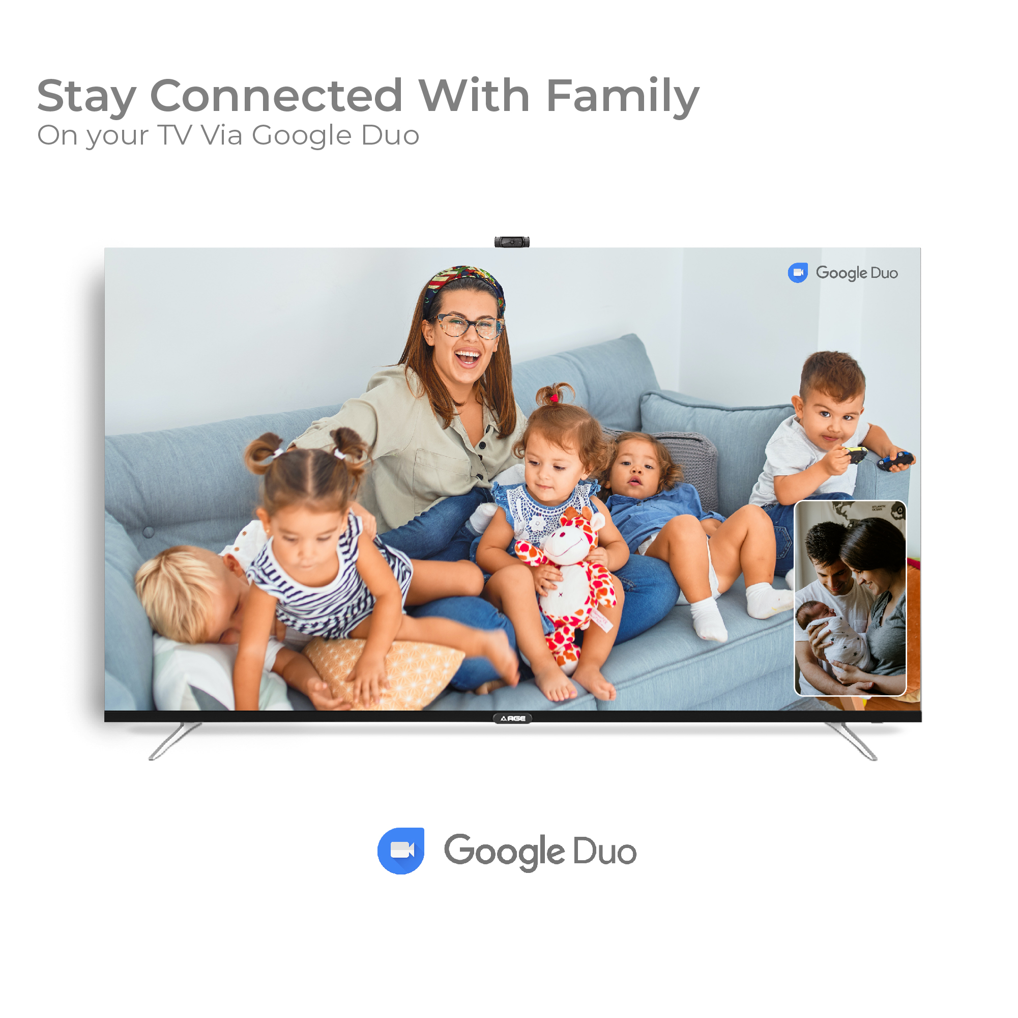 AGE 138 cm (55 inch) Ultra HD (4K) LED Smart Android TV with Certified Android TV, Chromecast Built-In, Voice Search Enabled Remote, Android 11.0, HDR 10, Ultra Slim body, Netflix, Hotstar, Amazon Prime (PRO 55 UHD VC)